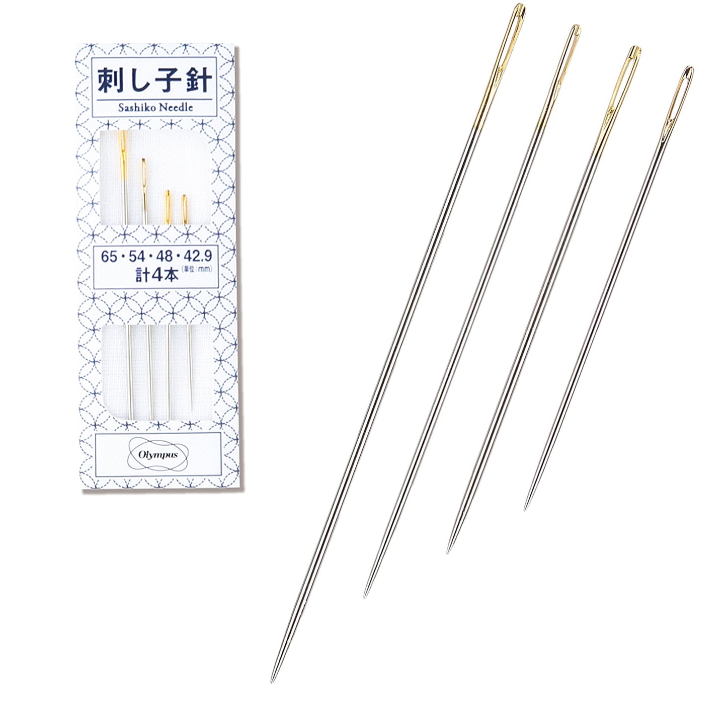 Olympus Sashiko Needles, Set of 4, 65/54/48/42.9mm