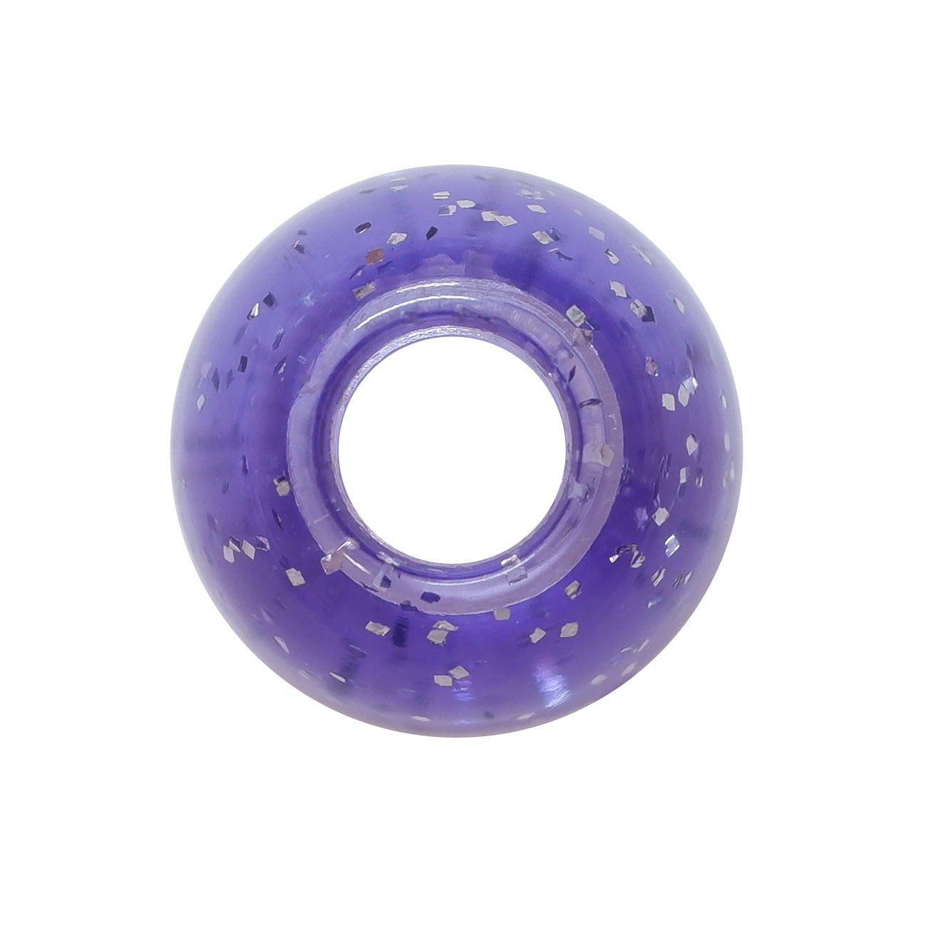 ミササ ラメ入りループエンド 15mm 2個入り パープル No.2784