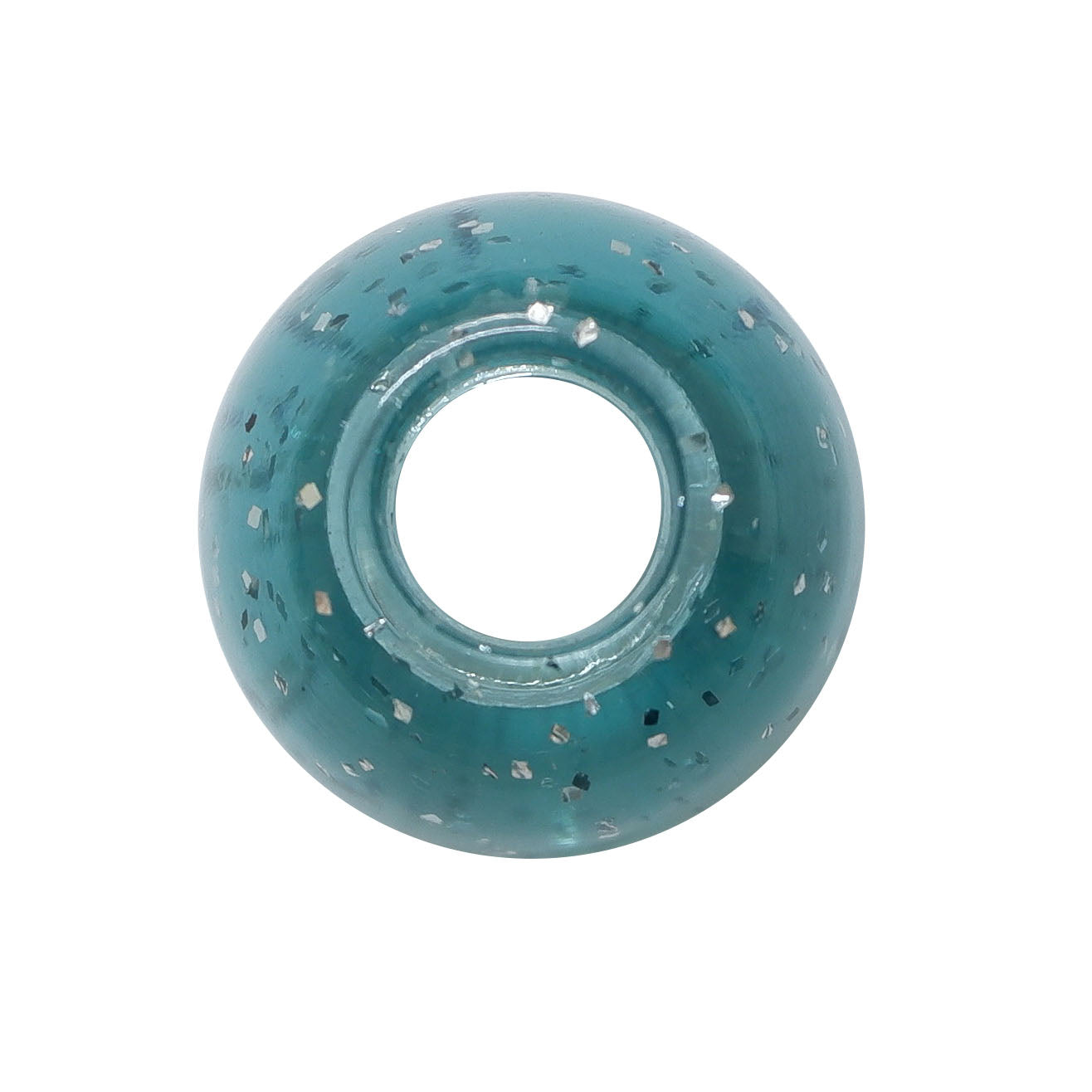 ミササ ラメ入りループエンド 15mm 2個入り ミントグリーン No.2785