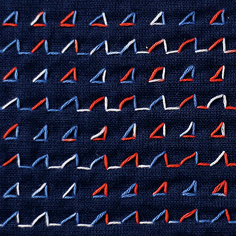 DARUMA ダルマ 刺し子糸〈細〉 3色カスリ カード巻き 金魚すくい DRM2400-401