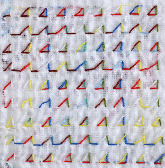 DARUMA ダルマ 刺し子糸〈細〉 8色カスリ カード巻き 紙ふうせん DRM2400-501