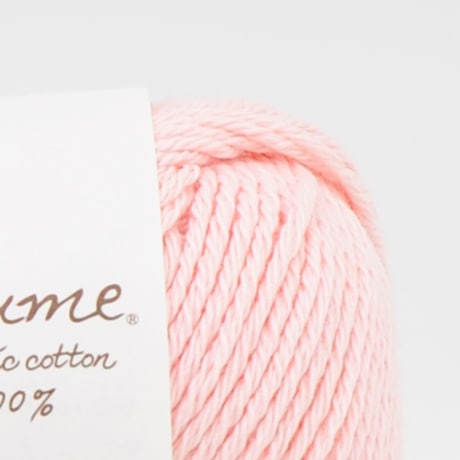 【お取り寄せ】ハマナカ ポーム ベビーカラー 中細 毛糸 No.91 オーガニックコットン100% 25g玉巻(約70m)