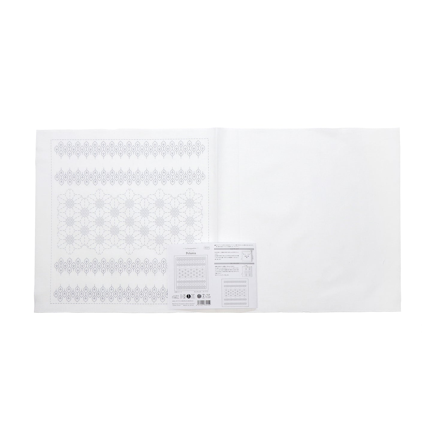 Olympus オリムパス 刺し子布パック 花ふきん La Bouquetiere Petunia (白) H-1112