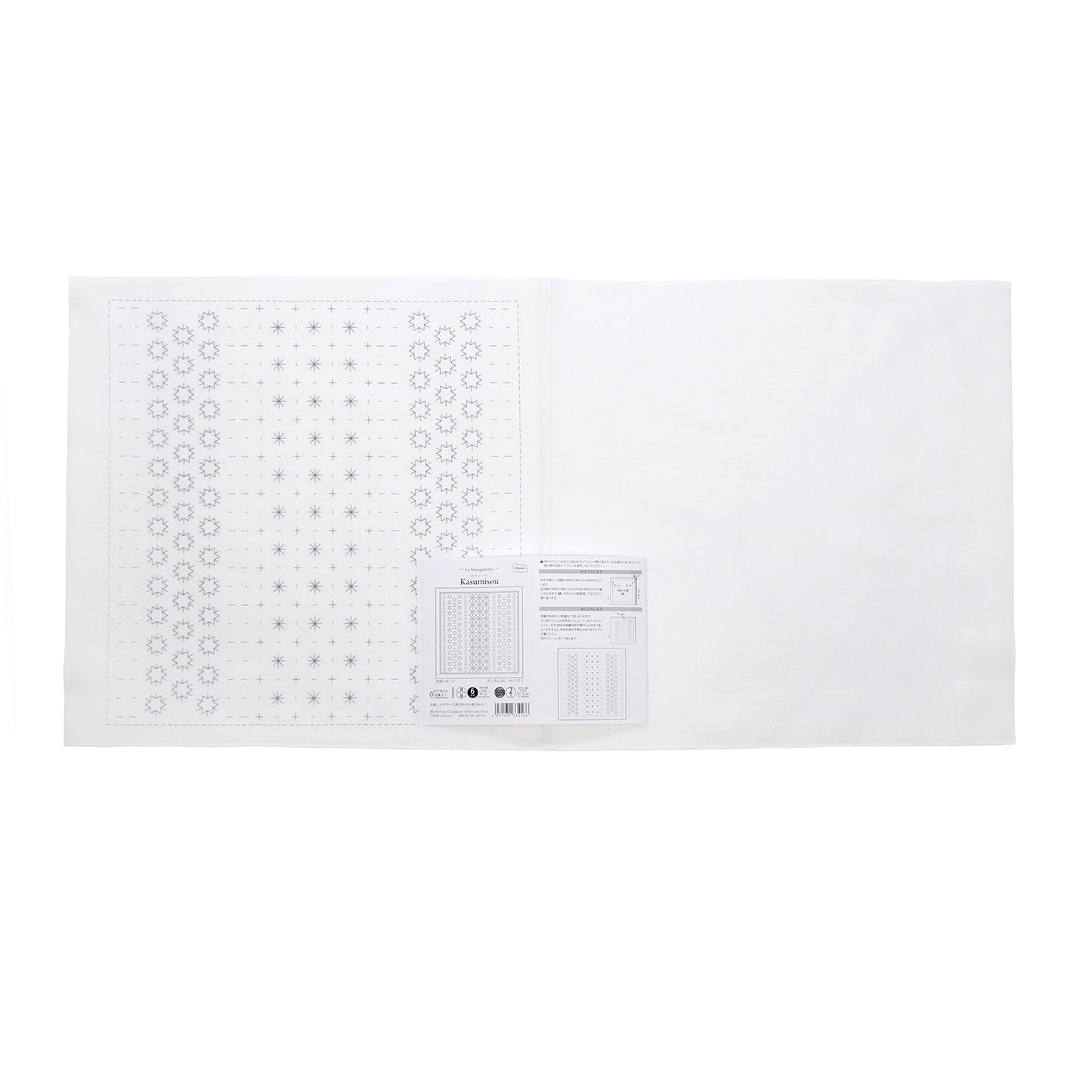 Olympus オリムパス 刺し子布パック 花ふきん La Bouquetiere Kasumisou (白) H-1113