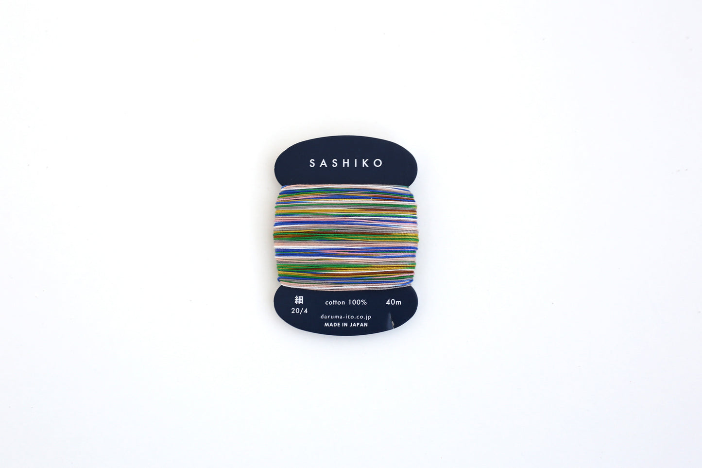 DARUMA ダルマ 刺し子糸〈細〉 8色カスリ カード巻き 七夕 DRM2400-502