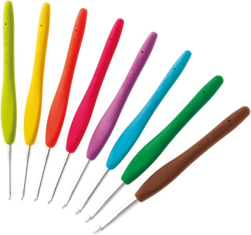 Clover クロバー かぎ針 アミュレ 8本セット 43-321