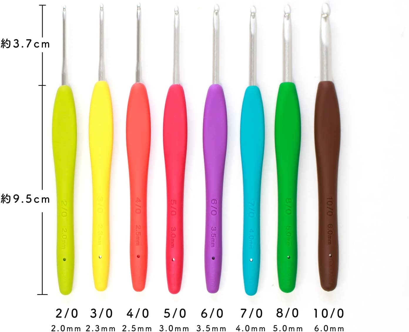 Clover クロバー かぎ針 アミュレ 8本セット 43-321