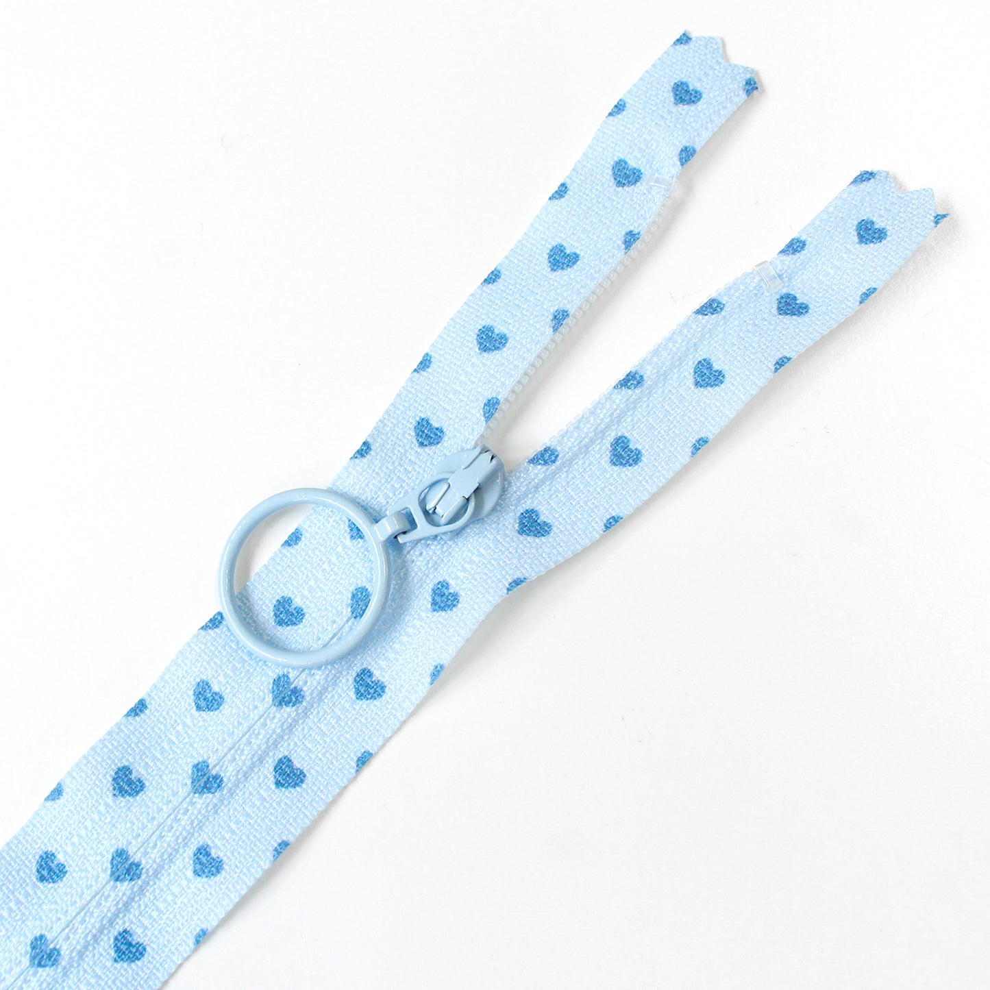 ハート柄プリントファスナー 6色セット｜日本製・かわいい・高品質・手芸用