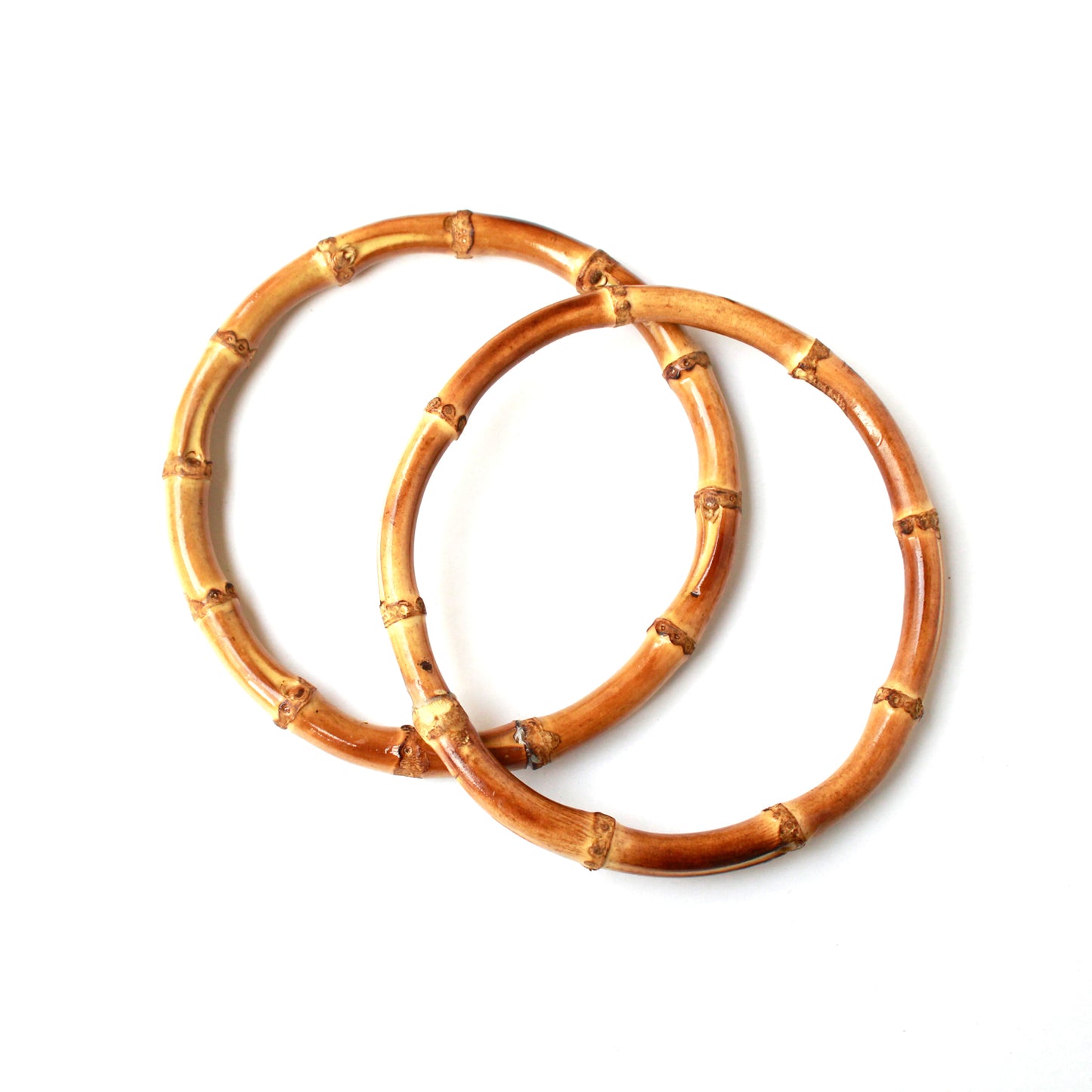 竹製持ち手 バンブーハンドル 2本入 | サイズ：φ10.5cm・φ13cm・φ15cm・φ18cm 全4サイズ