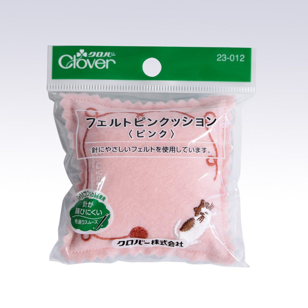 Clover クロバー フェルトピンクッション〈ピンク23-012／ブルー23-014〉