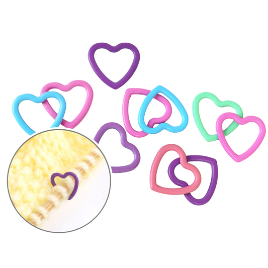 棒針向け・ニットマーカー ハート 1.3×1.3㎝ 10個入 (袋) CKT22850