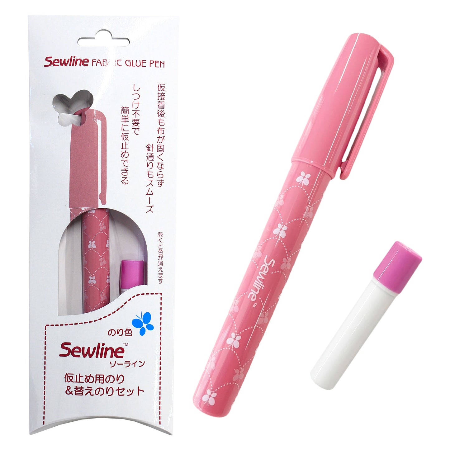 Sewline ソーライン グルーペンセット（本体・マルチカラーリフィル6本）