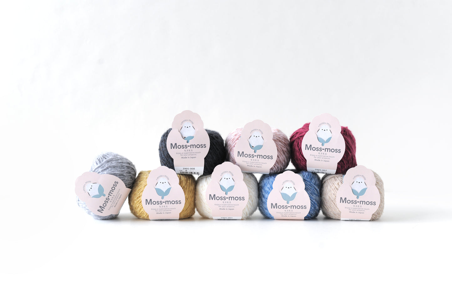 ハマナカ モスモス 並太毛糸 No.010 ウール50% 綿50% 25g玉巻（約105m）