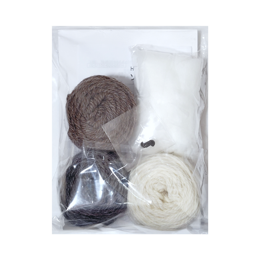 Hamanaka Sonomono Shimaenaga Amigurumi Kit, Approx. 7cm x 8cm, H320-003-101