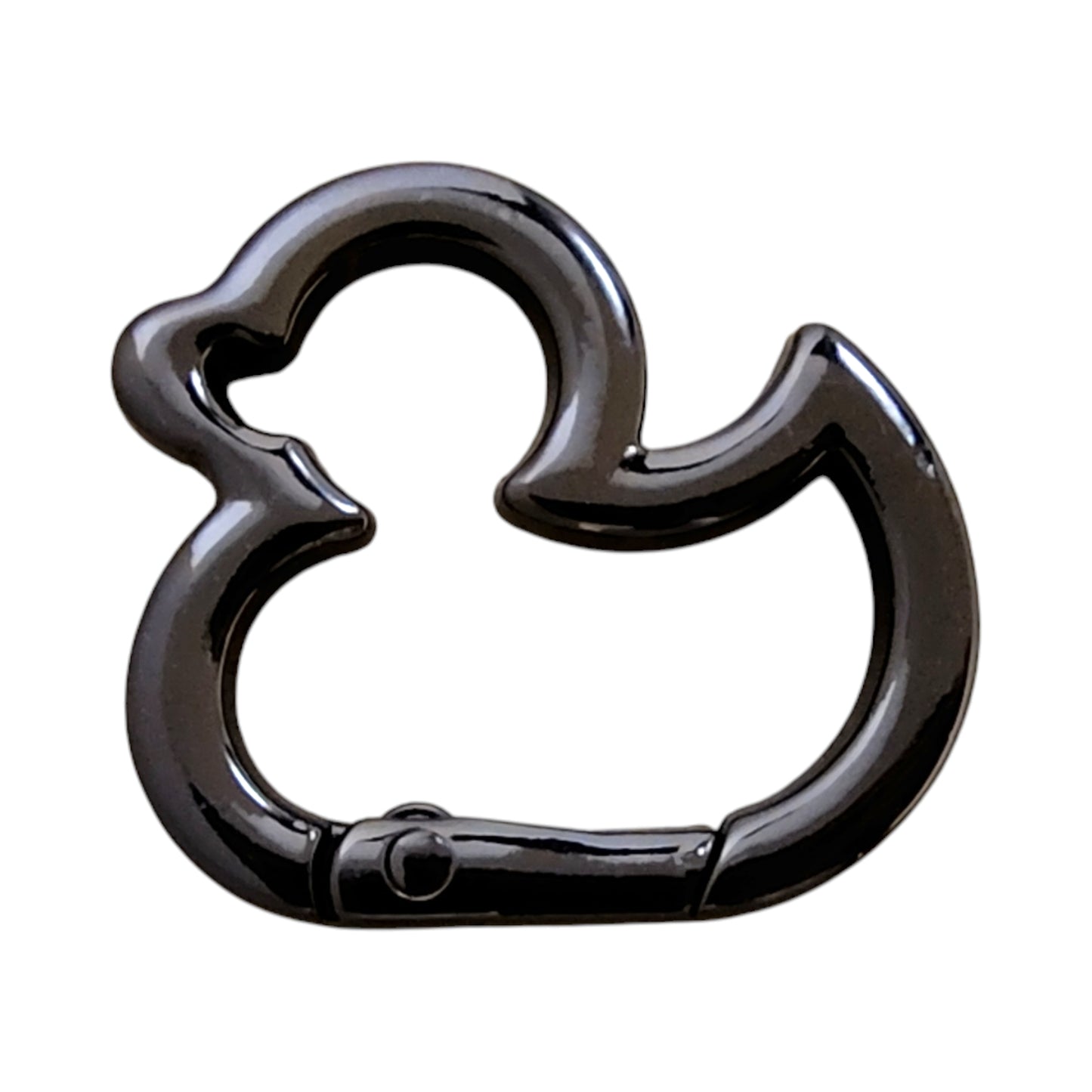 アヒル型カラビナ 2個入り ゴールド/シルバー/ブラック 約27×30mm