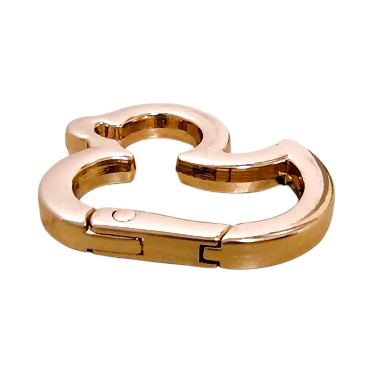 アヒル型カラビナ 2個入り ゴールド/シルバー/ブラック 約27×30mm