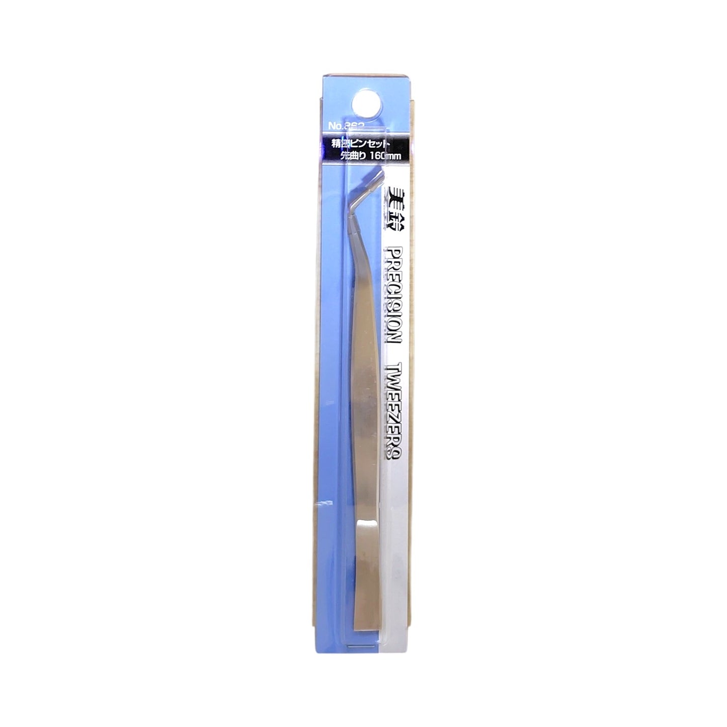 美鈴 精密ピンセット 160mm 先曲 No.862