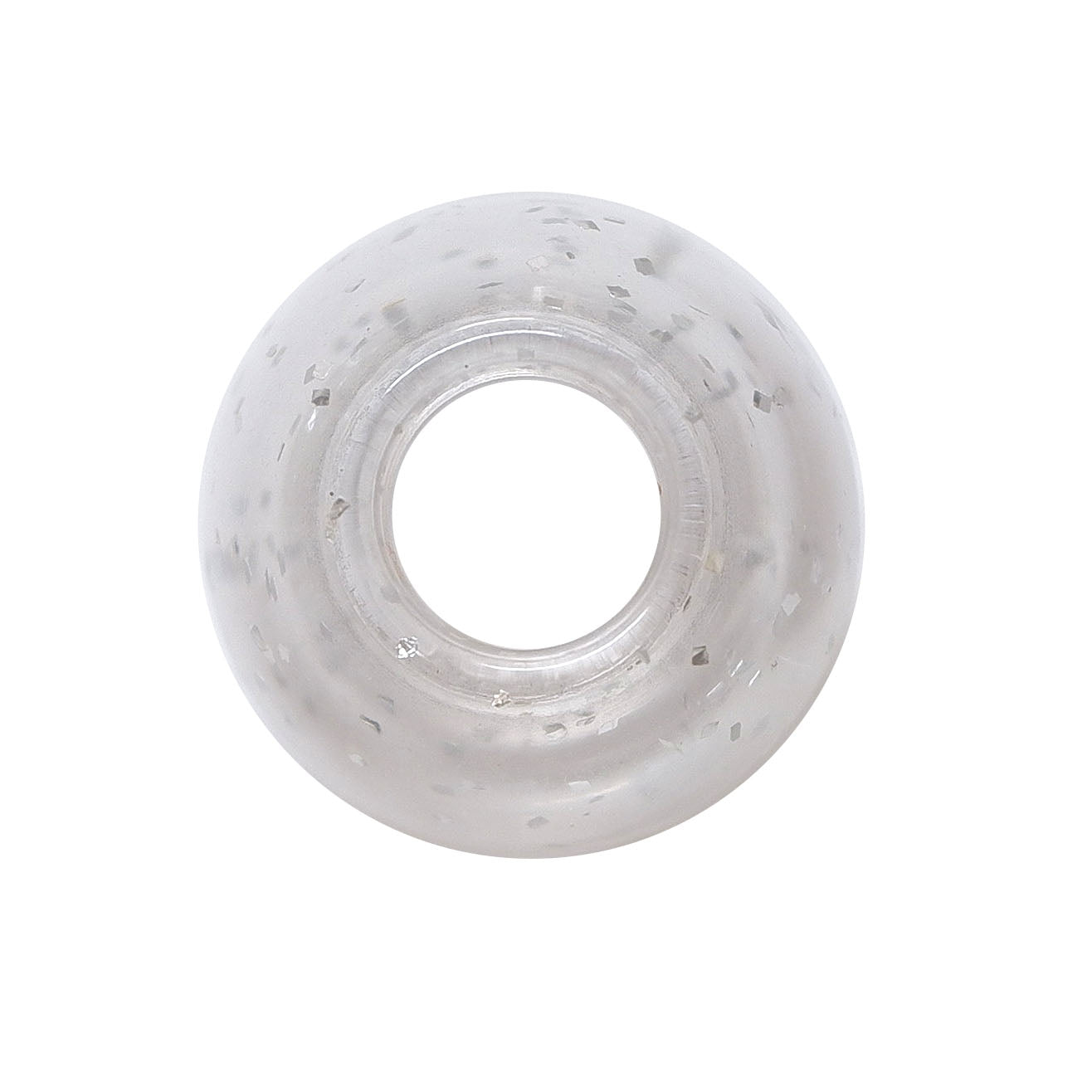 ミササ ラメ入りループエンド 15mm 2個入り クリア No.2782
