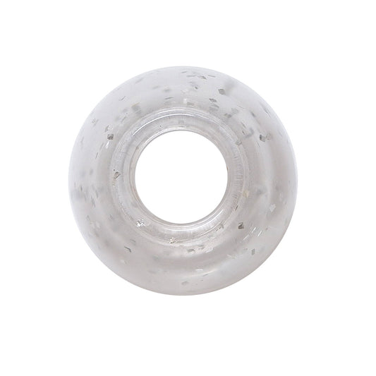 ミササ ラメ入りループエンド 15mm 2個入り クリア No.2782