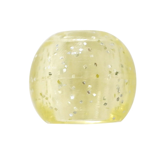 ミササ ラメ入りループエンド 15mm 2個入り イエロー No.2783