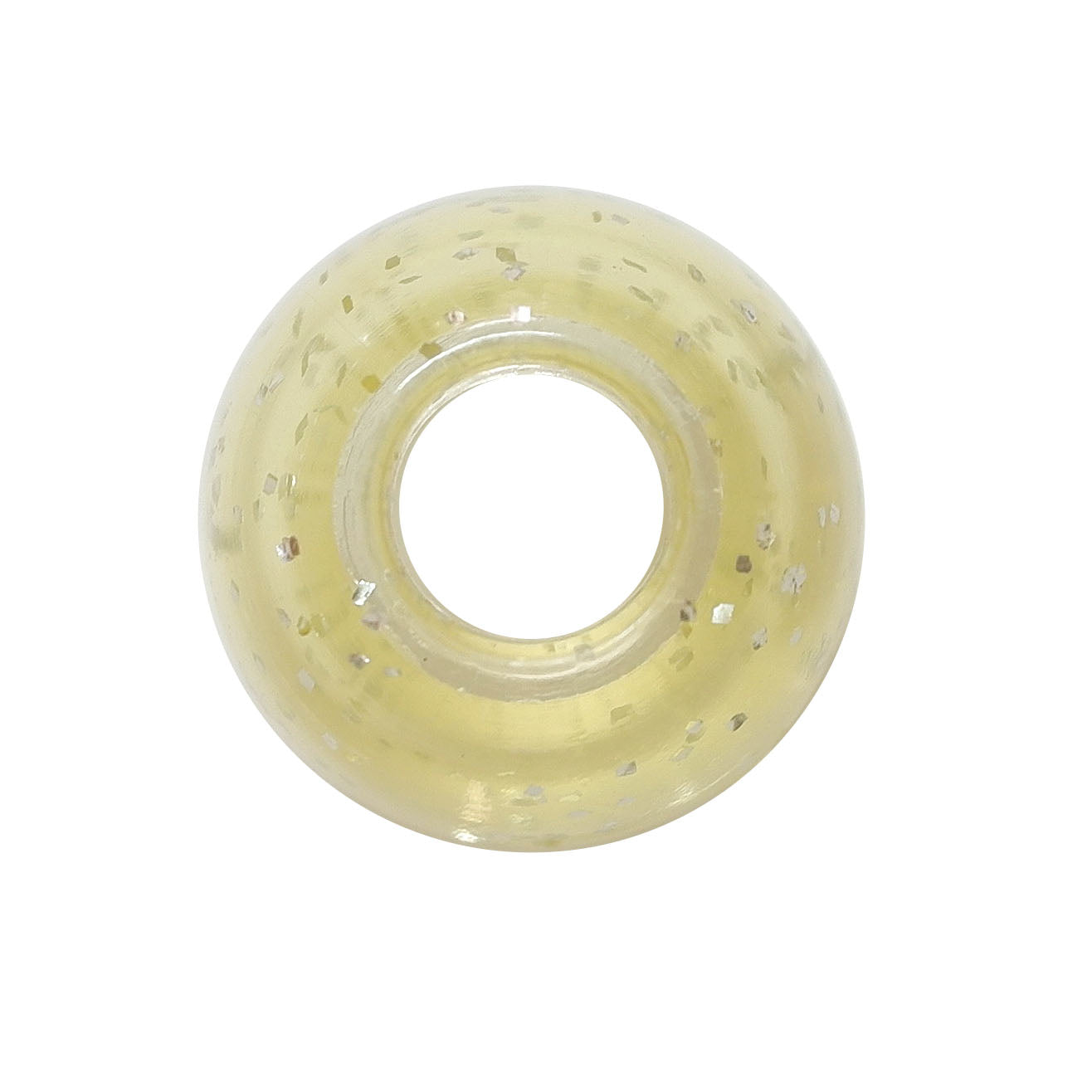 ミササ ラメ入りループエンド 15mm 2個入り イエロー No.2783