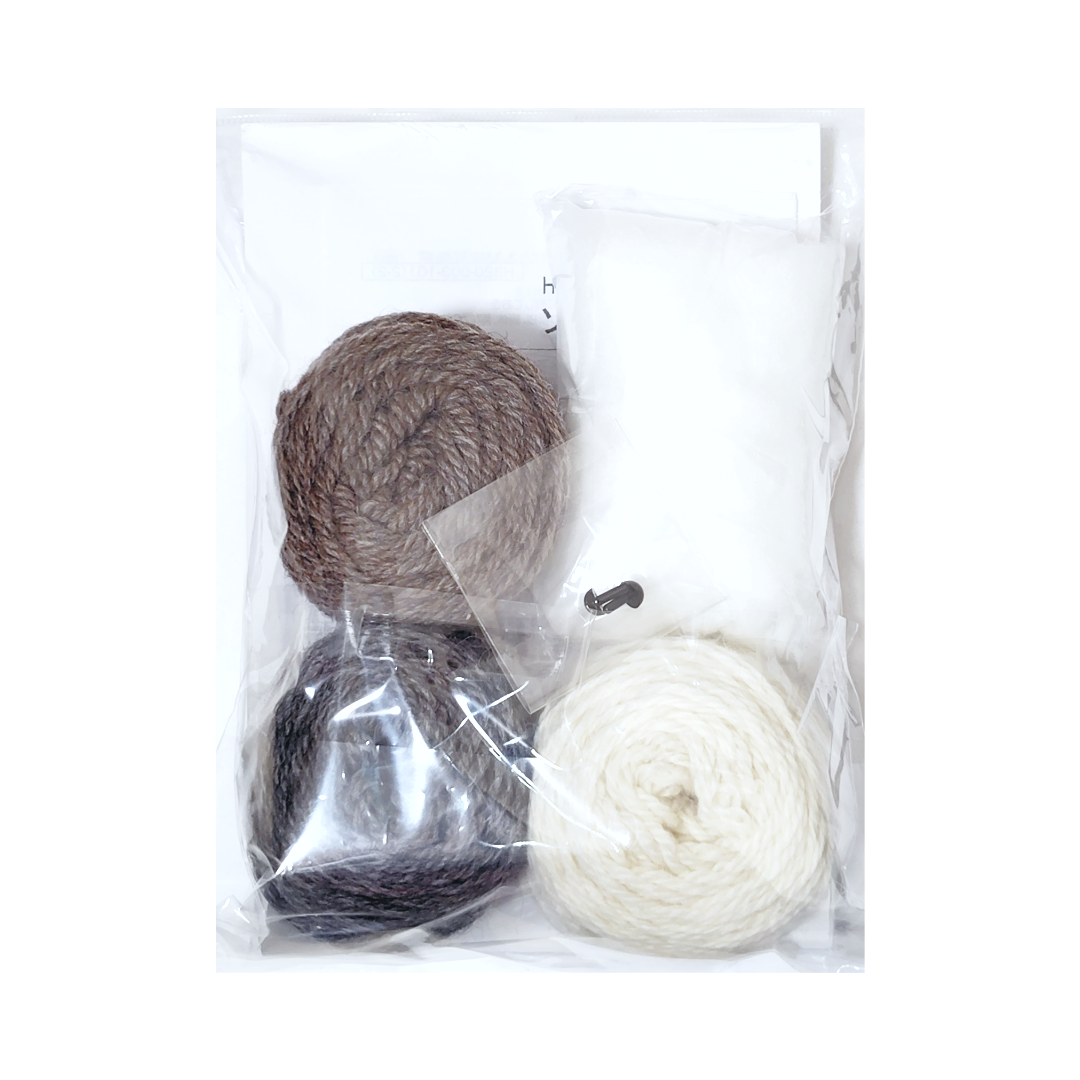 Hamanaka Sonomono Shimaenaga Amigurumi Kit, Approx. 7cm x 8cm, H320-003-101