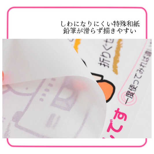 破れにくい洋裁用和紙型紙-無地- 約68cm×約1m 3枚入 F04-024