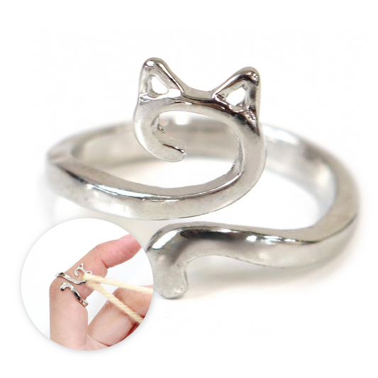 かぎ針編み用 ループリング・キャット 猫 約20mm (個) CKT22853