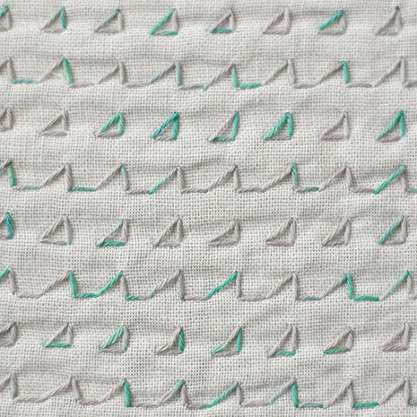 DARUMA ダルマ 刺し子糸〈細〉 2色カスリ カード巻き 雨音 DRM2400-301