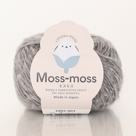 ハマナカ モスモス 並太毛糸 No.003 ウール50% 綿50% 25g玉巻（約105m）