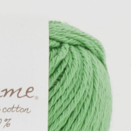 【お取り寄せ】ハマナカ ポーム ベビーカラー 中細 毛糸 No.302 オーガニックコットン100% 25g玉巻（約70m）