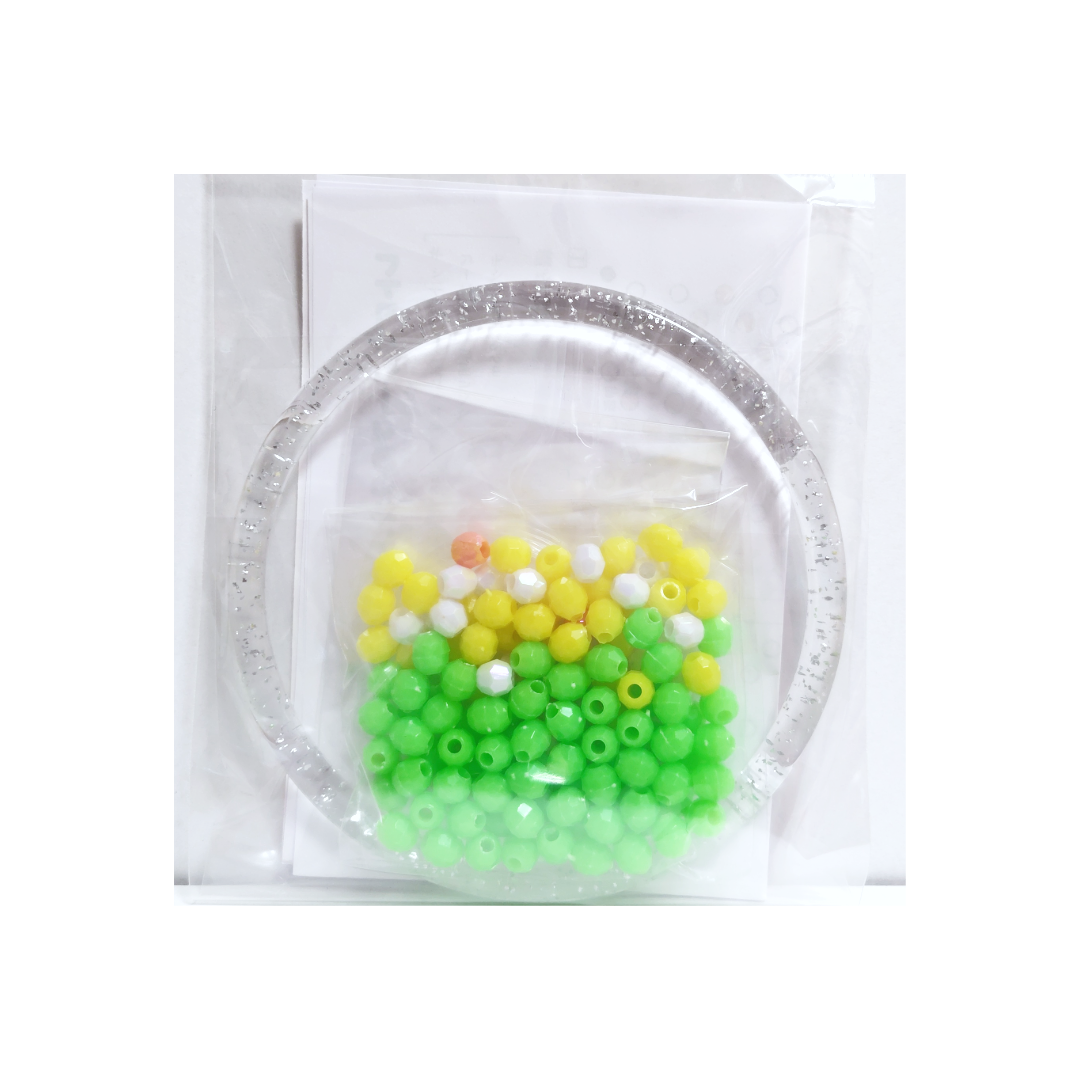 レトロモチーフのタオルハンガー（手作りキット） ホワイト/ピンク/グリーン/ブルー