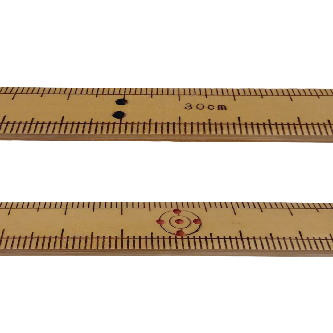 FTAKE 竹差し（竹尺） 細巾 30cm／cm表記