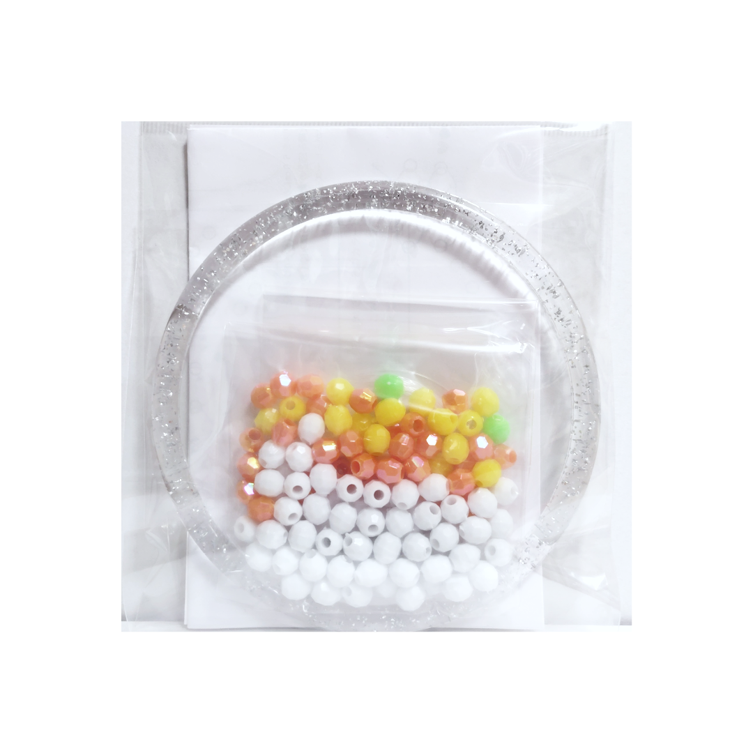 レトロモチーフのタオルハンガー（手作りキット） ホワイト/ピンク/グリーン/ブルー