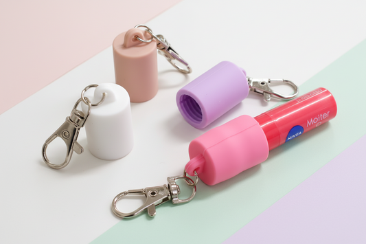 リップキャップパーツ キーホルダー バッグチャーム コスメアクセサリー