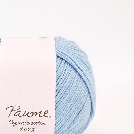 【お取り寄せ】ハマナカ ポーム ベビーカラー《クロッシェ》 中細 毛糸 No.605 オーガニックコットン100% 25g玉巻（約110m）