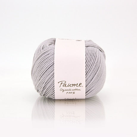 【お取り寄せ】ハマナカ ポーム ベビーカラー《クロッシェ》 中細 毛糸 No.607 オーガニックコットン100% 25g玉巻（約110m）