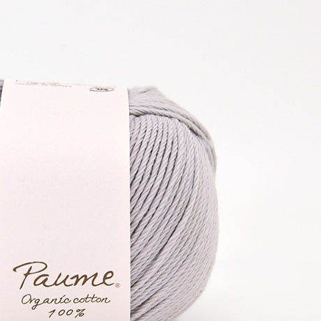 【お取り寄せ】ハマナカ ポーム ベビーカラー《クロッシェ》 中細 毛糸 No.607 オーガニックコットン100% 25g玉巻（約110m）