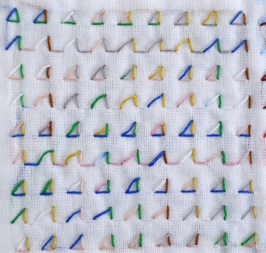 DARUMA ダルマ 刺し子糸〈細〉 8色カスリ カード巻き 七夕 DRM2400-502