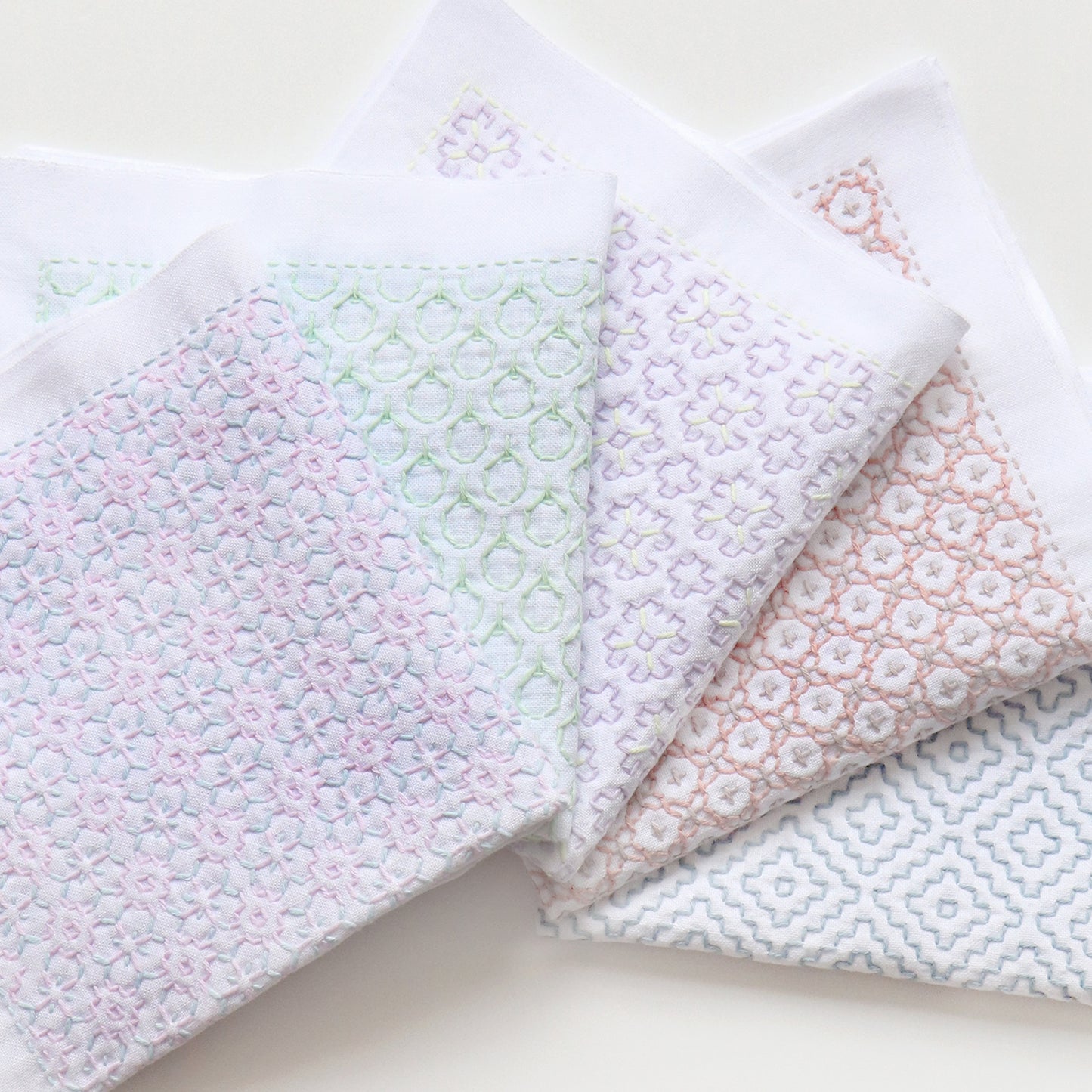 Olympus オリムパス 刺し子糸 Sashiko Awai-iro パステルカラー10色セット 綿100% 1カセ約40m×10