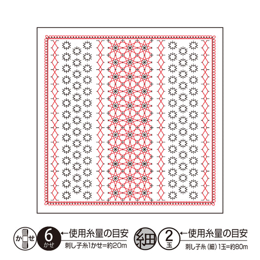 Olympus オリムパス 刺し子布パック 花ふきん La Bouquetiere Kasumisou (白) H-1113