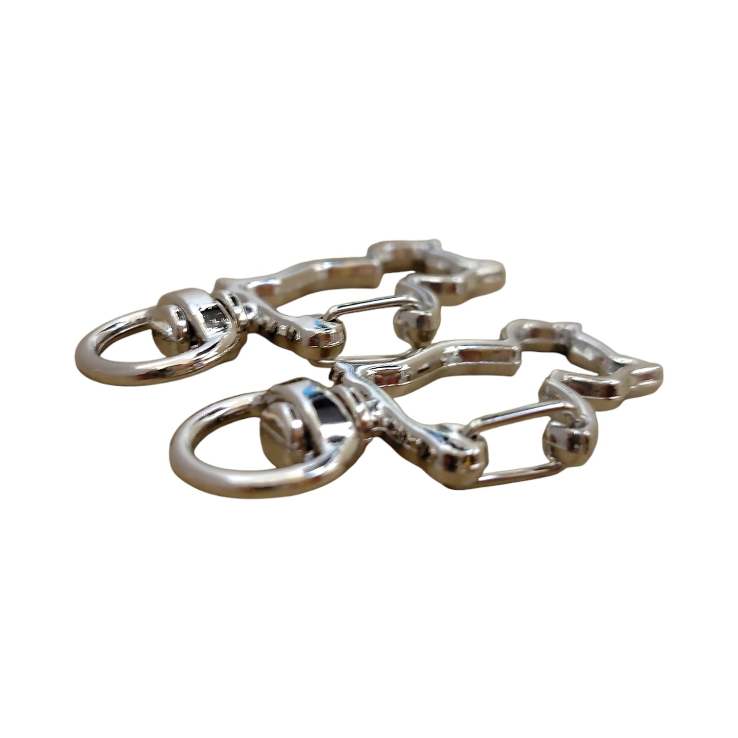 ねこ型チャームナスカン（2個入）ピンクゴールド／ゴールド／ アンティーク／シルバー 約40mm