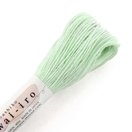 Olympus オリムパス 刺し子糸 Sashiko Awai-iro A3 Mint Cream