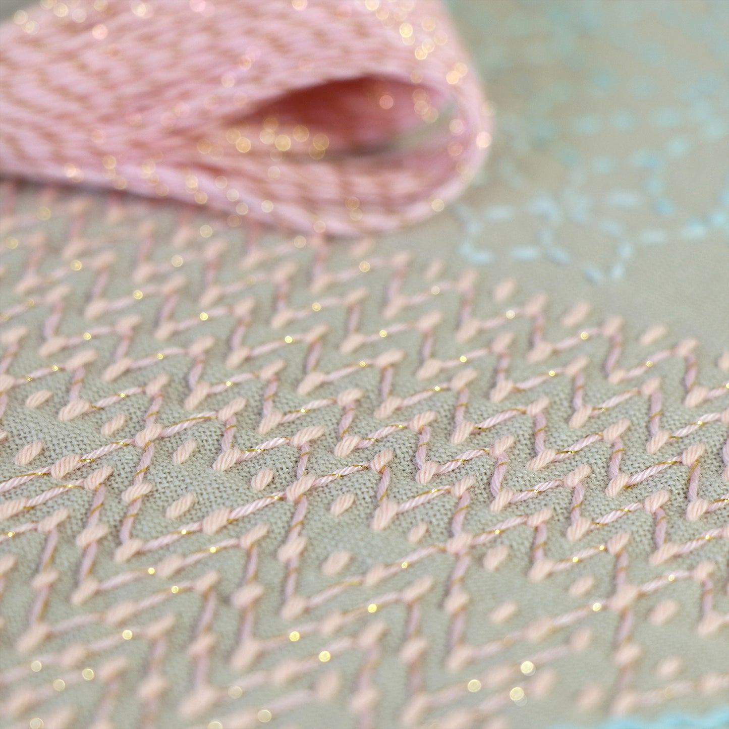 Olympus オリムパス 刺し子糸 Sashiko Lame 15色セット 綿96% ポリエステル4% 1カセ 約40m×15