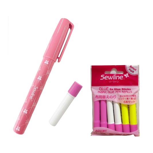 Sewline ソーライン グルーペンセット（本体・マルチカラーリフィル6本）
